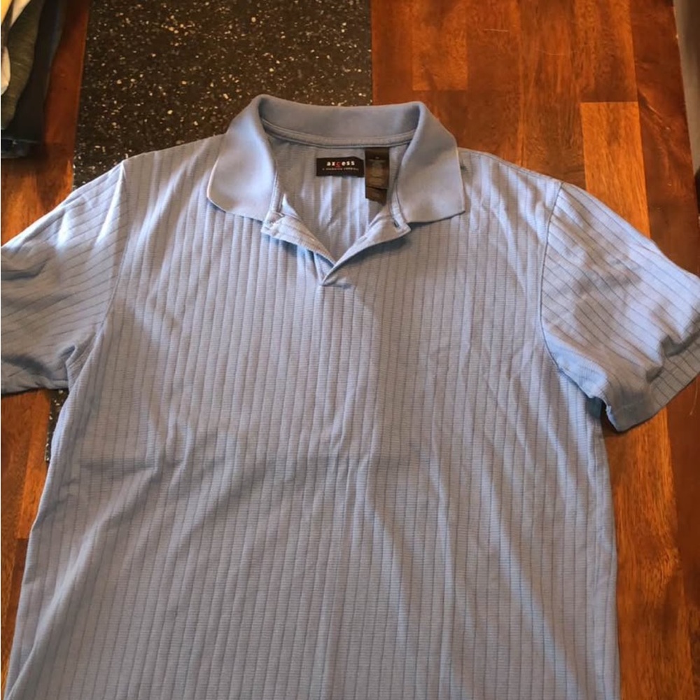 EUC Men's light Blue axcess Polo Shirt Sz med